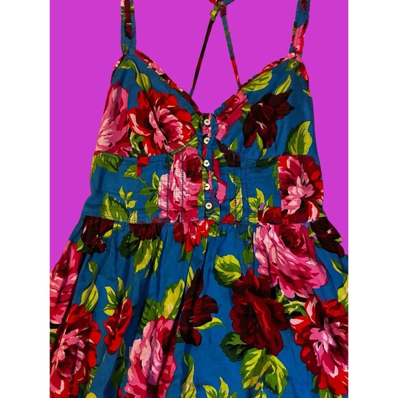 Abercrombie And Fitch Floral Dress With Pockets Size Medium - Picture 2 of 4